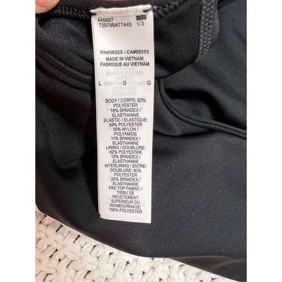 Pink Victoria’s Secret maroon and white sports bra women’s size small - Picture 3 of 4